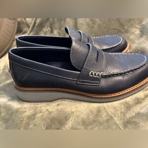 Cole Haan Grand 360 navy blue loafers